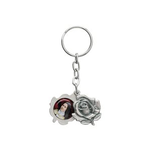 Chaveiro Novena Das Rosas Santa Teresinha Prata Velha Fornecedor 1 F1-ct14-153-2