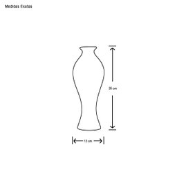 Vaso Califórnia M Decoração Em Cerâmica Marrom E Palha Ganash - 2