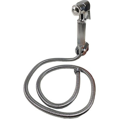 Ducha Higienica Chuveirinho Metal Luxo Banheiro Intimo Suporte Cromo Bide Banho