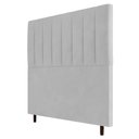 Ver imagem 1 de Cabeceira Cama Box Casal King Size Itália 193cm Corano Branco - Desk Design