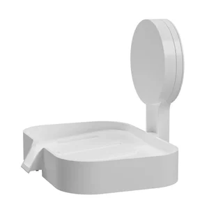 Saboneteira com Adesivo Astra Branco