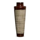 Ver imagem 2 de Vaso de Chão Grande para Sala Paris Marrom e Palha Ganash