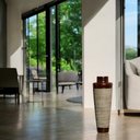 Ver imagem 5 de Vaso de Chão Grande para Sala Paris Marrom e Palha Ganash