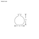 Ver imagem 2 de Vaso Maia G Decoração Em Cerâmica Azul e Palha Marrakesh