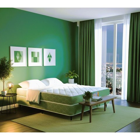 Cama Box Queen Castor Sleep Max D33 158x198x52 + Box Castor