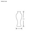 Ver imagem 3 de Vaso De Mesa Decorativo De Cerâmica Califórnia Preto e Branco