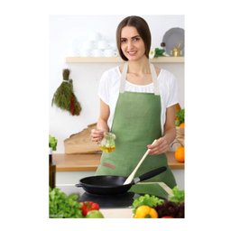 Avental Verde Cintura Algodao Cafeteria Bar Vegano 2un - 6