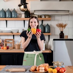 Avental Verde Cintura Algodao Cafeteria Bar Vegano 2un - 5
