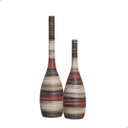 Ver imagem 1 de Vaso de Mesa Decoração de Sala Dupla Garrafa Tulipa Terracota