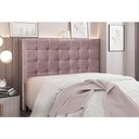 Ver imagem 4 de Cabeceira Cama Box Casal 140 Cm Verona Veludo S04 Cor Lilás