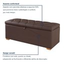 Ver imagem 7 de Puff Baú Cama 193cm Paris com Assento Confortável