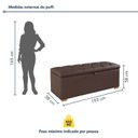 Ver imagem 3 de Puff Baú Cama 193cm Paris com Assento Confortável