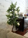 Ver imagem 4 de Planta Artificial ROSEIRA CHILENA BRANCA 1,30 metros de altura