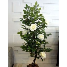 Planta Artificial ROSEIRA CHILENA BRANCA 1,30 metros de altura - 2