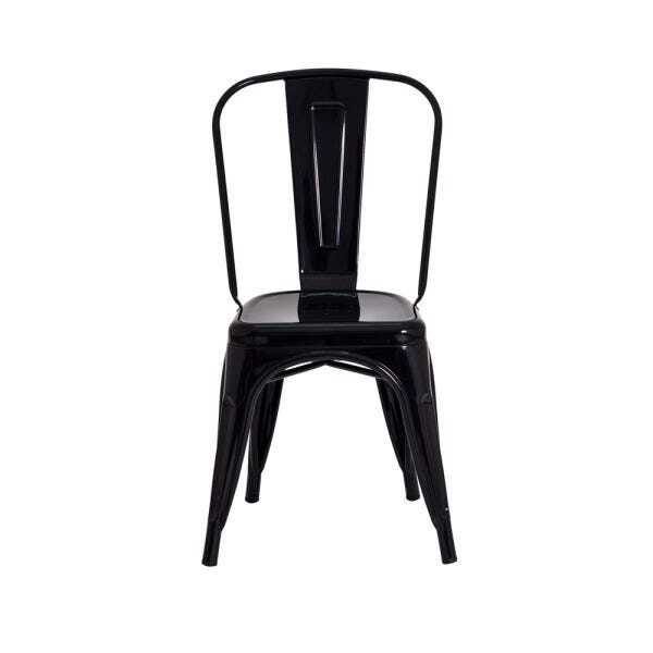 Kit 4 Cadeiras Tolix Iron Design Preta - 3