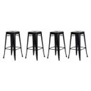 Ver imagem 1 de Kit 4 Banquetas Tolix Iron Design Preta