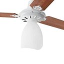 Ver imagem 3 de Ventilador de Teto Lumi Loren Sid Branco Pás Mogno com Controle Remoto - 127V