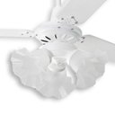 Ver imagem 2 de Ventilador de Teto 3 Lâmpadas Tulipa Loren Sid Branco com Controle Remoto - 220V