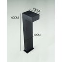 Ver imagem 2 de Poste Balizador de Jardim 40cm em Alumínio Preto