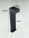 Ver imagem 2 de Poste Balizador de Jardim 40cm em Alumínio Preto