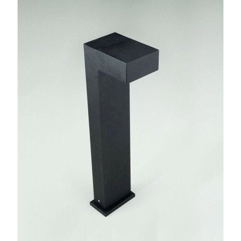 Poste Balizador de Jardim 40cm em Alumínio Preto