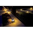 Ver imagem 2 de Poste Balizador de Jardim 4 Vidros Pequeno 25cm em Alumínio Preto