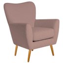 Ver imagem 3 de Poltrona Decorativa Luxo Moderna Sala de Estar Recepção Amélia Linho