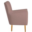 Ver imagem 4 de Poltrona Decorativa Luxo Moderna Sala de Estar Recepção Amélia Linho