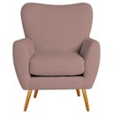 Ver imagem 2 de Poltrona Decorativa Luxo Moderna Sala de Estar Recepção Amélia Linho