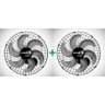 Ventilador de Parede Tufão 50cm Oscilante Preto Loren Sid - 2 Unid. - Preto - 110V/220V (Bivolt) - 1