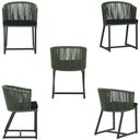 Ver imagem 5 de Mesa e 6 Cadeiras e Noronha Preto E12 Trama Original Verde