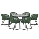 Ver imagem 1 de Mesa e 6 Cadeiras e Noronha Preto E12 Trama Original Verde