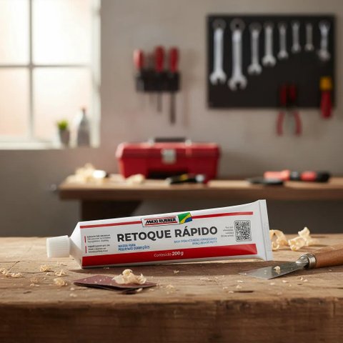 Massa Maxi Rubber Retoque Rápido 200 g - 2MA088