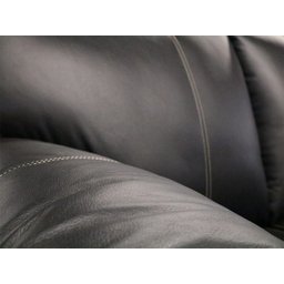 Conjunto Sofá de Couro Gana 3 e 2 Lugares - Preto - 10