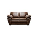 Ver imagem 1 de Sofá de Couro Gana 2 Lugares - Marrom Bicolor
