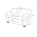 Ver imagem 5 de Conjunto Sofá de Couro Gana - 3 e 2 Lugares - Conhaque