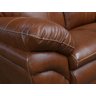 Sofá de Couro Gana 3 Lugares - Conhaque com Brilho - 5