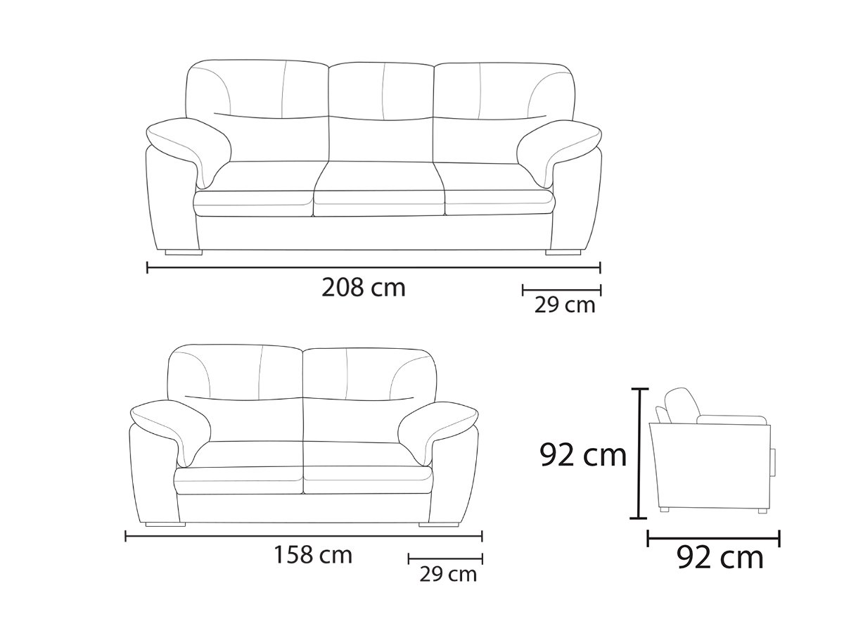 Conjunto Sofá de Couro Connor - 3 e 2 Lugares - Capuccino Pigmentado - 4