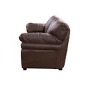 Ver imagem 4 de Conjunto Sofá de Couro Gana 3 e 2 Lugares - Marrom