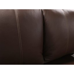 Conjunto Sofá de Couro Gana 3 e 2 Lugares - Marrom - 9