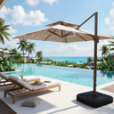 Ver mais imagens de Ombrelone Guarda Sol Piscina Jardim LED Aluminio 3m c/ Base