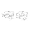 Ver imagem 5 de Conjunto Sofá de Couro Gana - 3 e 2 Lugares - Marrom Bicolor