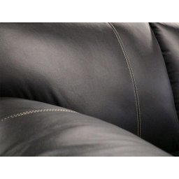 Sofá de Couro Gana 3 Lugares - Preto - 8
