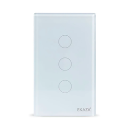 Interruptor Inteligente Wifi 3 Botões Touch Smart Ekaza Alexa e Google - 2