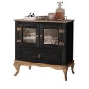 Ver imagem 2 de Aparador Buffet Antigo Sala De Jantar Madeira Maciça Preto Shop JM