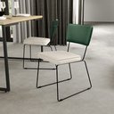 Ver imagem 2 de Kit 08 Cadeiras Decorativas Sala Jantar Allana L02 Facto Verde Musgo Linho Champagne - Lyam Decor