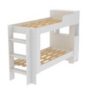 Ver imagem 6 de Cama Beliche Tecnomobili Junevil com Armário 1 Porta Baú e Escada 240.2cm MDP Branco