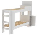 Ver imagem 5 de Cama Beliche Tecnomobili Junevil com Armário 1 Porta Baú e Escada 240.2cm MDP Branco