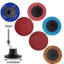 Ver imagem 2 de Disco de Lixa com Suporte para Furadeira Flap Esponja 8 Pçs