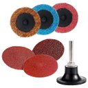Ver imagem 1 de Disco de Lixa com Suporte para Furadeira Flap Esponja 8 Pçs